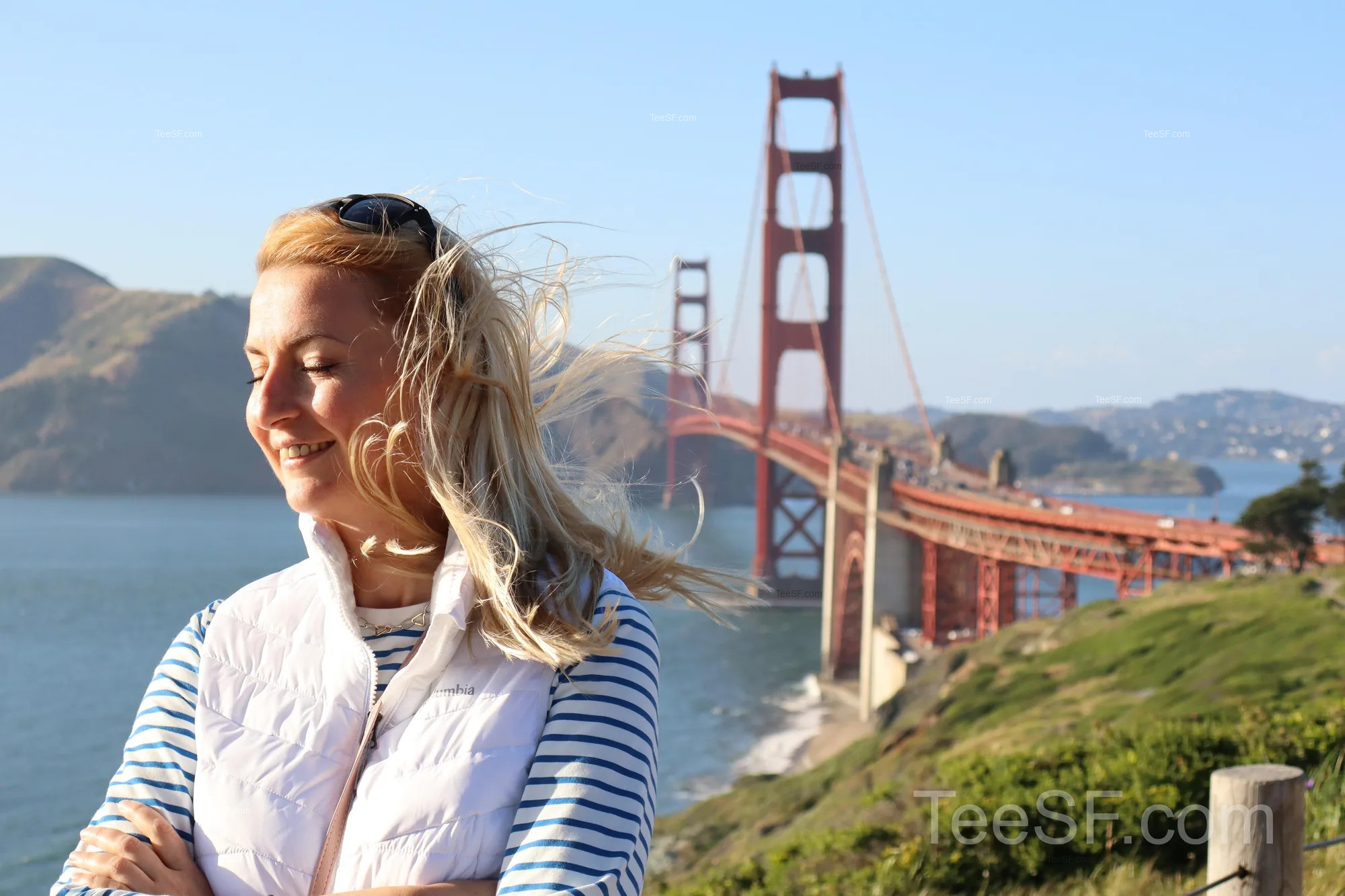 golden Gate Bridge Overlook Portrait during a Stripe Sessions 2026 visit in San Francisco.